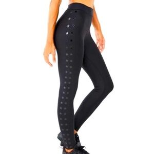 ULTRACOR Black Matte Flash Knockout Star Side Leggings!